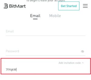 bitmart invitation code